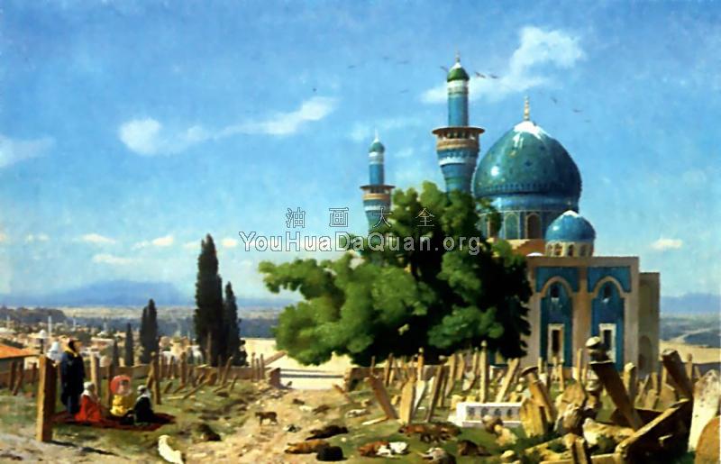 The Field of Rest Cemetary of the Green Mosque - 让·莱昂·杰罗姆